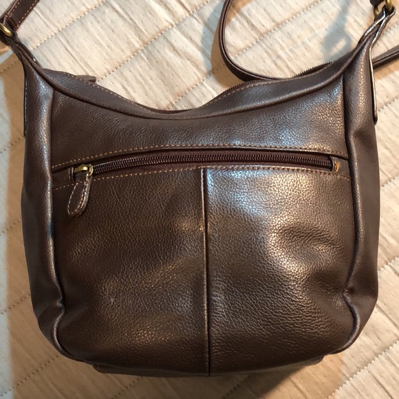 Aurielle genuine leather brown handbag - Picture 6 of 15